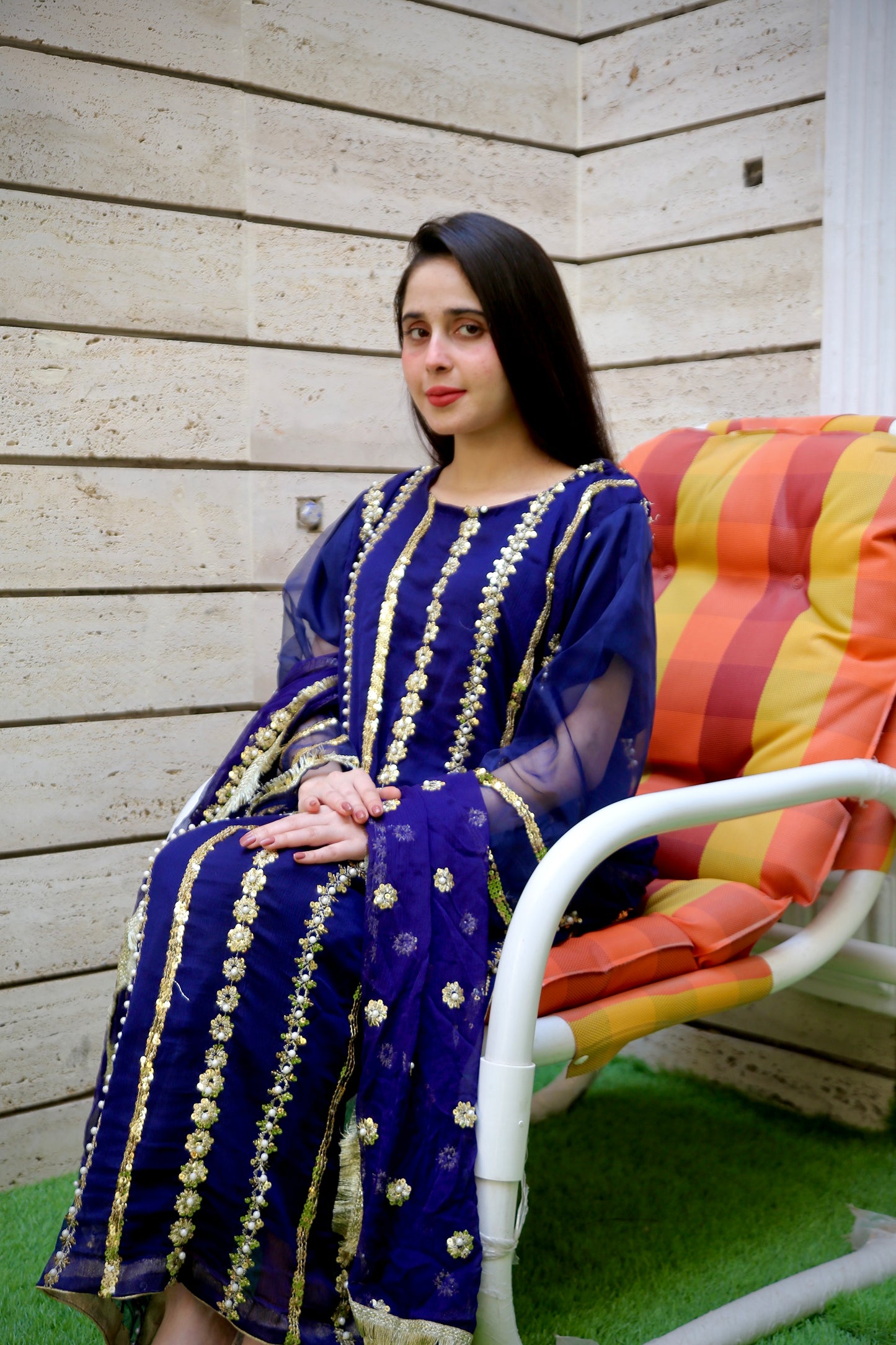 3PC UNSTITCHED DESIGN HANDMADE WORK