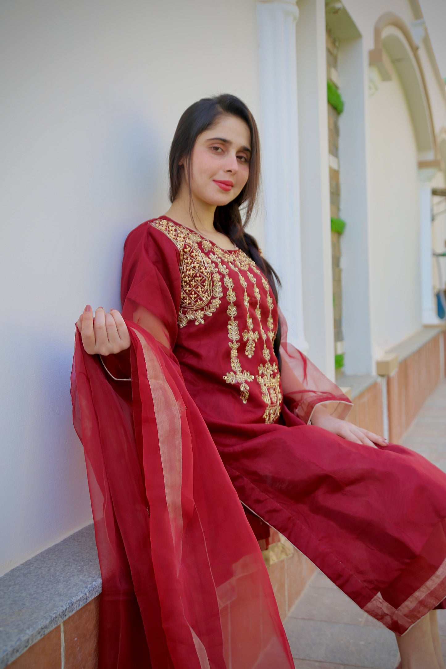 3PC UNSTITCHED DESIGN HANDMADE WORK