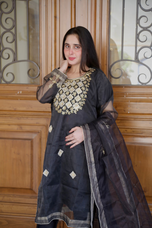 3PC UNSTITCHED DESIGN HANDMADE WORK